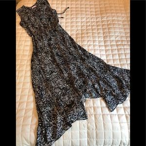 Parker Dress  high low hem  sleeveless lined skirt